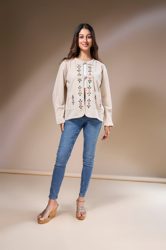 Women's Embroidered Layering Jacket