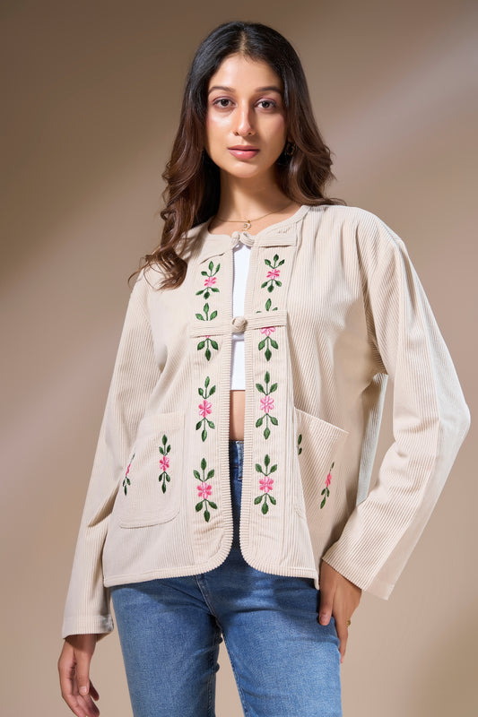 Women's Embroidered Layering Jacket