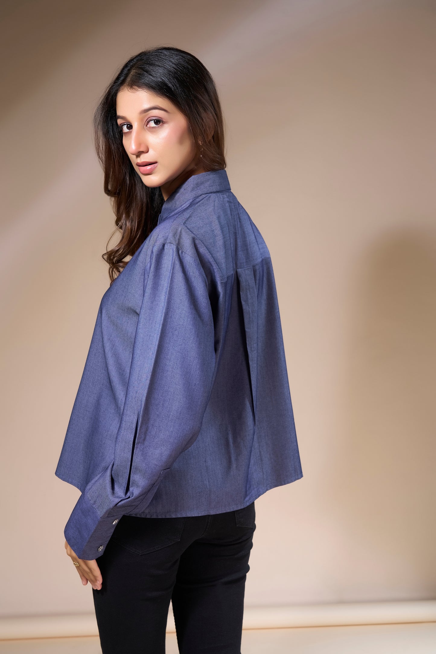 Handworked Placket Top