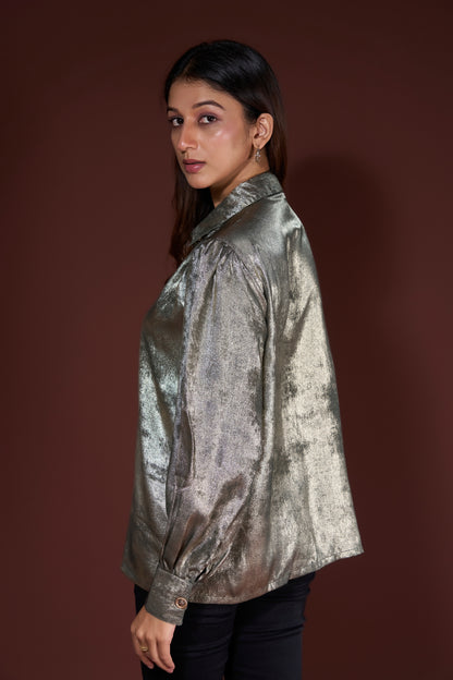 Floral Sequin Detail Shirt