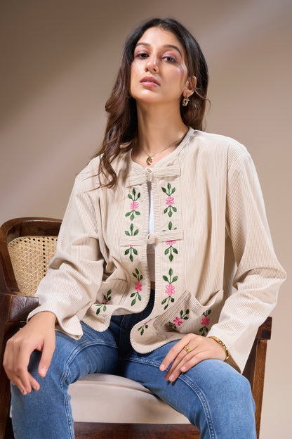Women's Embroidered Layering Jacket